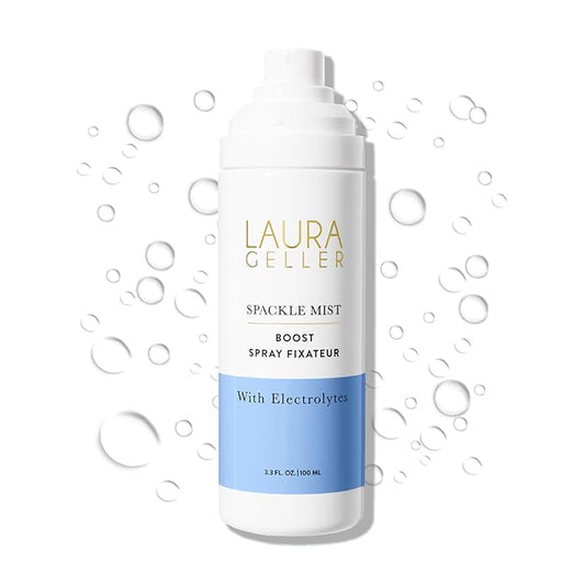 LAURA GELLER NEW YORK Spackle Mist Boost Setting Spray with Electrolytes - Long-Lasting Makeup Spray with Blue Light Protection - Dewy Skin Makeup Setting Spray-BrightBean Baby