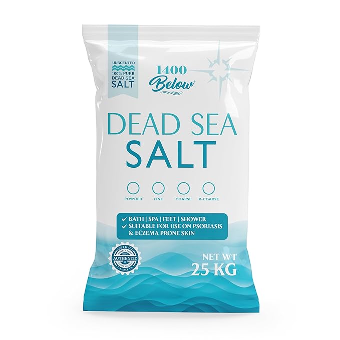 LA Salt Co.'s 100% Pure and Natural Dead Sea Salt Bulk 55 lb bag, Fine Grain-BrightBean Baby
