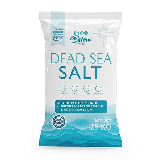 LA Salt Co.'s 100% Pure and Natural Dead Sea Salt Bulk 55 lb bag, Fine Grain-BrightBean Baby