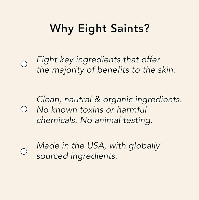 Eight Saints Vitamin C Serum For Face, Anti Aging Facial Serum, Hyaluronic Acid, Vitamin E, Organic Aloe Vera and Jojoba Oil, Hydrating & Brightening Serum for Dark Spots, Fine Lines and Wrinkles, 1oz-BrightBean Baby