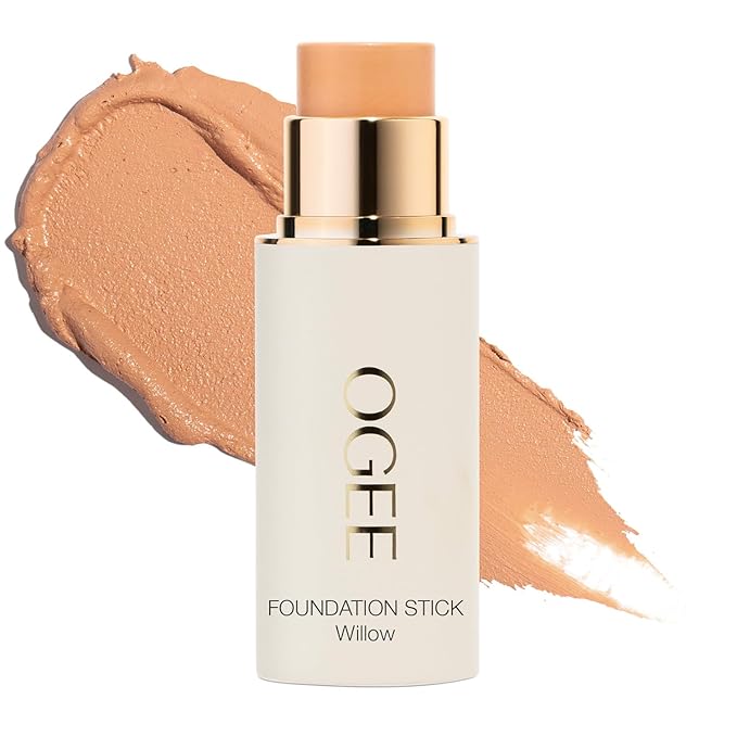 Ogee Sculpted Complexion Foundation Stick (Willow 3.00C - Medium Light, Peach-Beige Undertones) Full Coverage Foundation Makeup - Instantly Balance & Even Complexion - 70% Organic Ingredients-BrightBean Baby