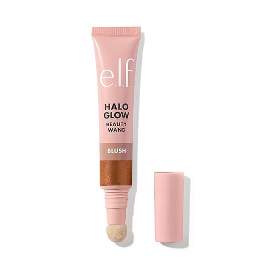e.l.f. Halo Glow Blush Beauty Wand, Liquid Blush Wand For Radiant, Flushed Cheeks, Infused With Squalane, Vegan & Cruelty-free, Magic Hour-BrightBean Baby