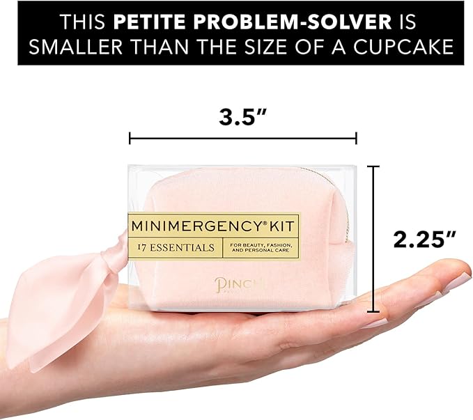 Pinch Provisions Velvet Minimergency Kit, for Her, Includes 17 Must-Have Emergency Essential Items, Compact, Multi-Functional Pouch, Gift for Parties and Birthdays-BrightBean Baby
