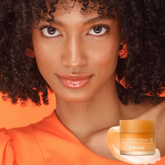 Lip Sleeping Mask,lip Mask With Vitamin C, Antioxidants,lip Mask Overnight,Improves Dryness,Nourishes And Hydrates,Brighten Lip Colour,Reduce Lip Lines 0.7 Fl Oz (01#peach)-BrightBean Baby