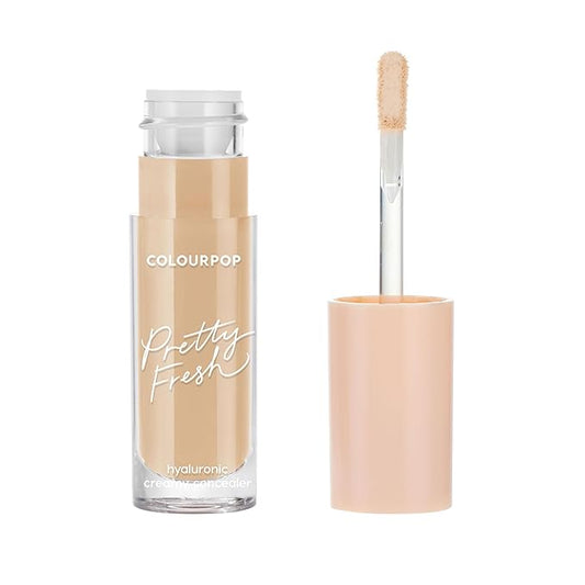ColourPop Pretty Fresh Creamy Concealer - Full Coverage Concealer with a Natural Finish - Formulated with Hyaluronic Acid & Coconut Water for Instant Hydration - Medium - 90W (0.3 oz)-BrightBean Baby