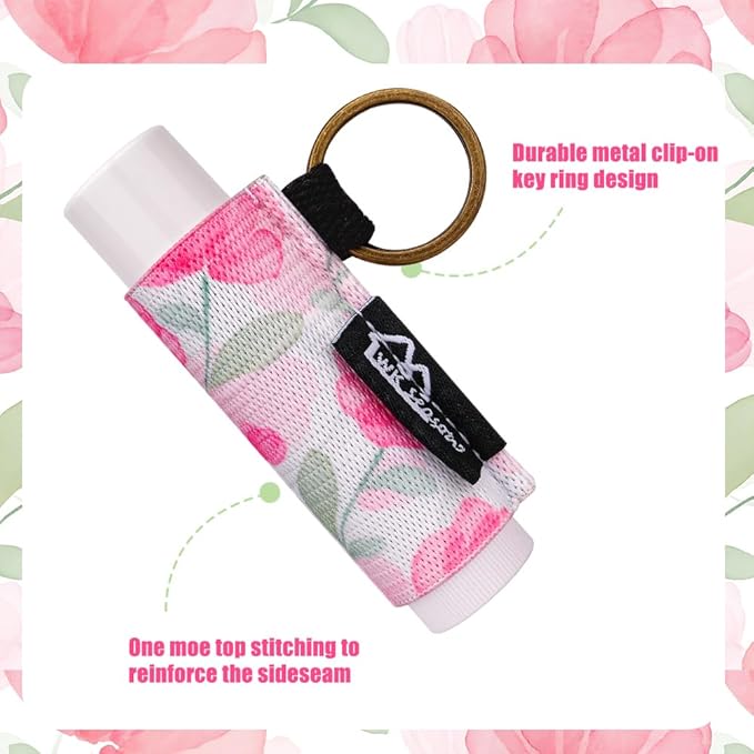 WK IEASON Lip Balm Holder Keychain Bulk Chapstick Holder Key chain-BrightBean Baby