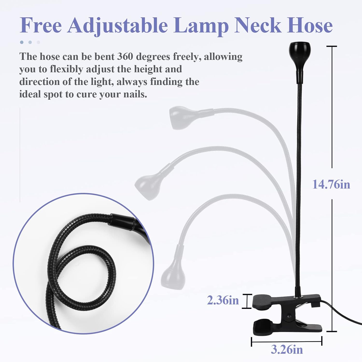 SAVILAND U V LED Nail Lamp – Mini Led Nail Lamp Gel Lamp for Nails with Securing Clip Rotatable Led Light for Nails for Curing Gel Polish U V Nail Gels Manicure Home DIY, Black-BrightBean Baby