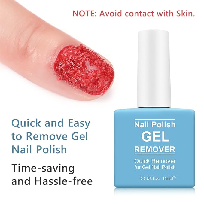 Gel Nail Polish Remover, 2Pack Nail Polish Remover Tool, Professional Remover Gels at Home, No Need Soaking or Wrapping-BrightBean Baby