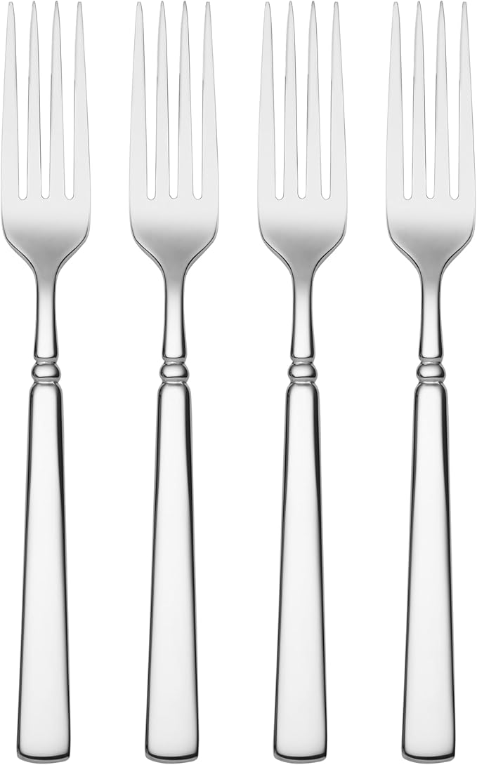 Oneida 2267004G Easton Fine Flatware Dinner Forks, Set Of 4