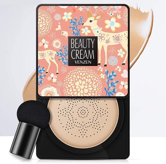 VENZEN Beauty Cream Clear Cover Natural Make Up Nourish Moisturizes Protection Professional Skin Care 2 Colors 20g (#02 Ivory)-BrightBean Baby