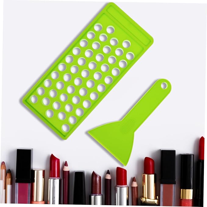 50 Lipstick Filling Mold Lip Balm Filling Spatula Lip Gloss Tray Labels for Tubes Lip Tubes Stand Tray Lip Balm Container Tray Lip Treatment Kit Diy Kit Supplies Manual Plastic-BrightBean Baby