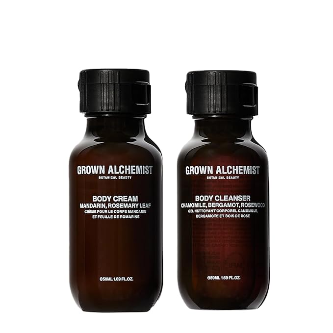 Grown Alchemist Body Cleanser and Body Cream DUO Travel Kit. (50ml each)-BrightBean Baby
