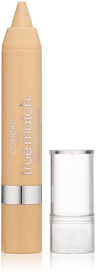 L'Oreal Paris True Match Super Blendable Crayon Concealer, Fair/Light Warm, 0.1 oz.-BrightBean Baby