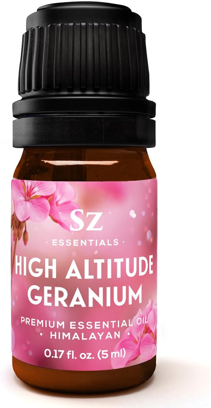 High Altitude Geranium Essential Oil – 100% Pure & Natural, Grown in The High-Altitude – Aromatherapy, Home Use – Therapeutic Grade & Vegan – 5 mL-BrightBean Baby