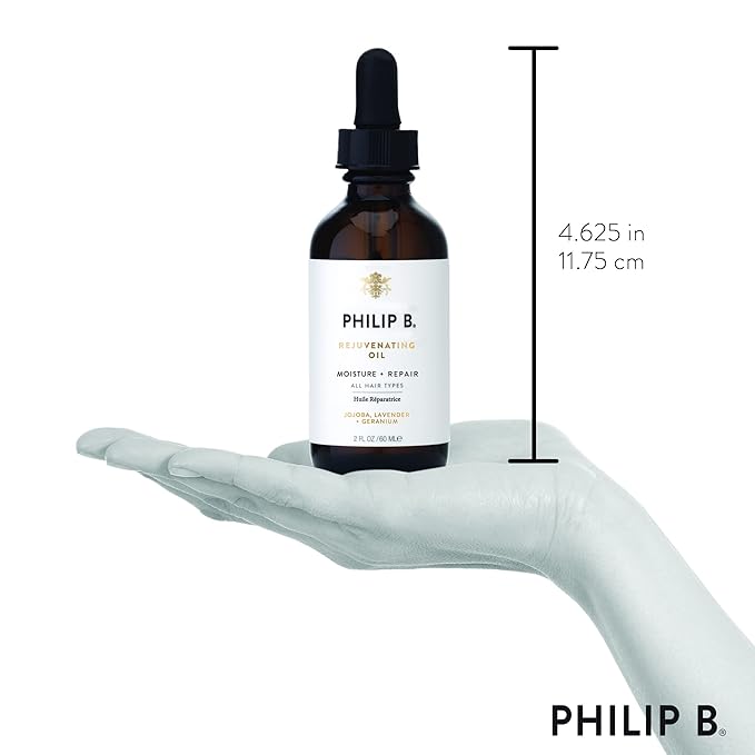 PHILIP B Rejuvenating Oil 2 oz. (60 ml) | Long-Term Hair Repair, Youthful Bounce, Strength and Shine-BrightBean Baby