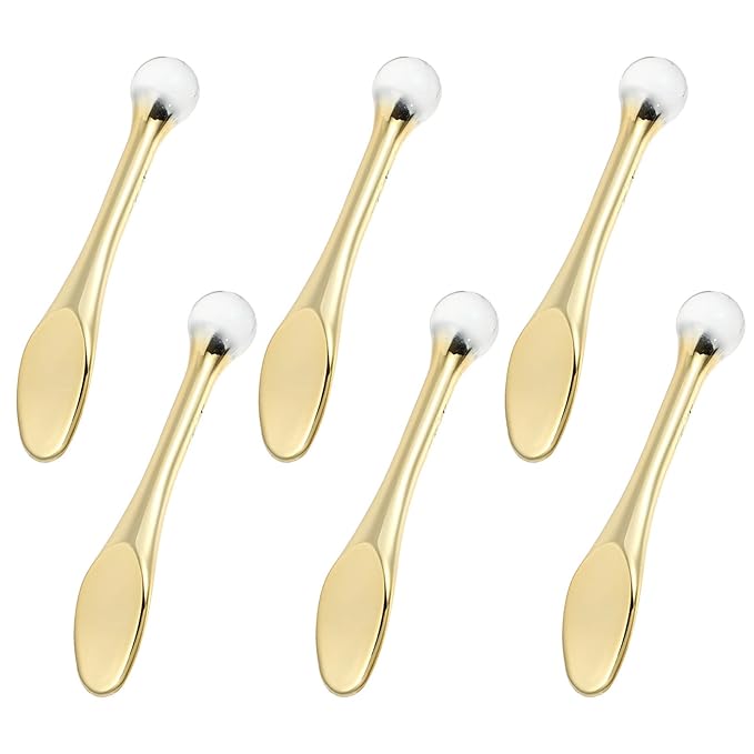 EXCEART 6pcs Metal Makeup Spatula Mini Spoon Eye Cream Massage Sticks Beauty Scoop for Facial Cosmetic Face Cream-BrightBean Baby