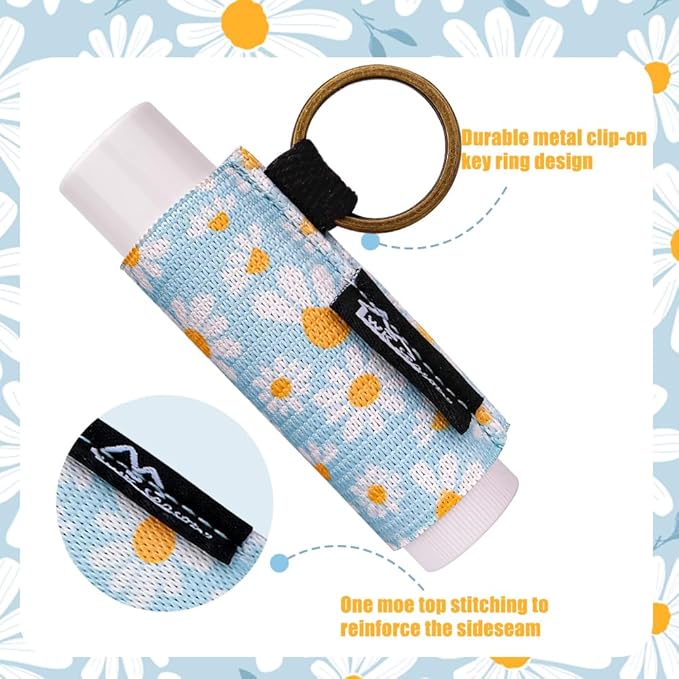 WK IEASON Lip Balm Holder Keychain Bulk Chapstick Holder Key chain-BrightBean Baby