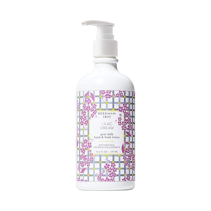 Beekman 1802 Goat Milk Body Lotion, Lilac Dream - Scented - 12.5 oz - Hydrating & Deeply Moisturizing - With Shea Butter & Jojoba Seed Oil - Good for Sensitive Skin - Cruelty Free-BrightBean Baby