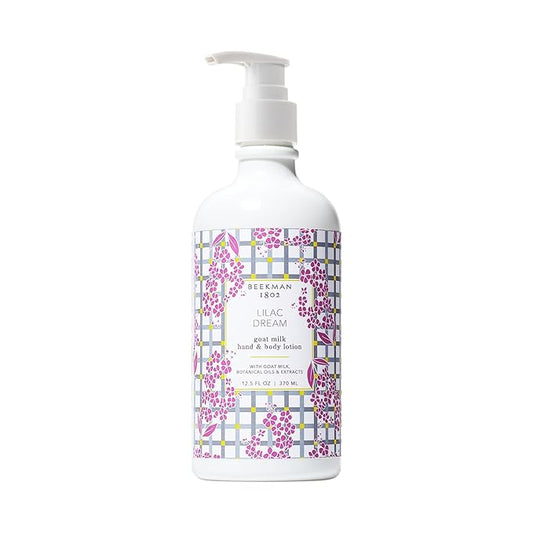 Beekman 1802 Goat Milk Body Lotion, Lilac Dream - Scented - 12.5 oz - Hydrating & Deeply Moisturizing - With Shea Butter & Jojoba Seed Oil - Good for Sensitive Skin - Cruelty Free-BrightBean Baby