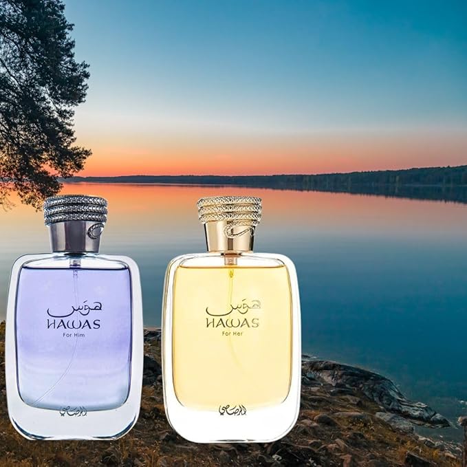 RASASI Hawas For Him & Hawas For Her EDP Sprays 100ML (3.4 OZ) Long Lasting, Exquisite Scent, Luxurious Fragrances. (Luxurious Bundle)-BrightBean Baby