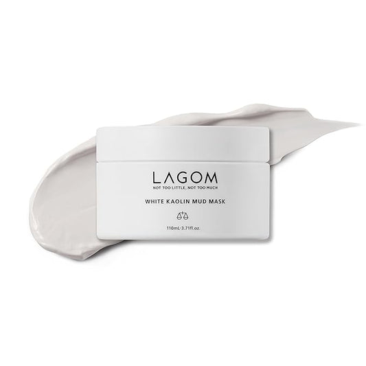 LAGOM White Kaolin Mud Mask for Blackhead Care, Purifying Pore, Dermatologically Tested, for Makeup Boosting 3.3 Fl Oz-BrightBean Baby