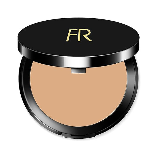 Cream To Powder Foundation by Flori Roberts, Full Coverage for Women of Color or Deeper Skin Tones, Long Lasting Makeup, Matte Finish, Covers Uneven Complexion and Hides Imperfections, 0.30 oz-BrightBean Baby