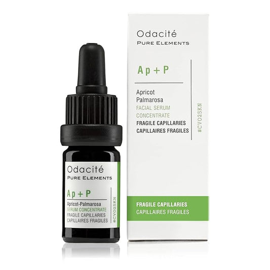 Odacité Anti Aging Serum Concentrate with Apricot and Palmarosa - For Fragile Capillaries - Ultra-Soothing Facial Serum for Fragile Skin, Redness & Healthy Looking Skin - 0.17 Fl. Oz-BrightBean Baby