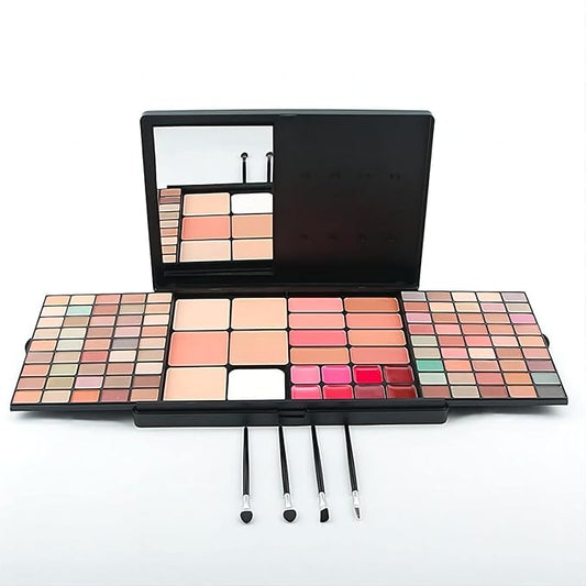 Professional Multi-in-one Makeup Gift Kit for Women - 90 eyeshadow Palette,8 Lipstick Set Lips,8 blush,5 concealer,4 brushes With Mirror,for girls, beginners and professionals Gift Kit-BrightBean Baby