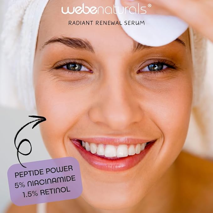 WEBE Naturals Snail Mucin Retinol 1.5% Radiant Renewal Serum | Niacinamide 5%, Vitamin C, Peptide Booster, Hyaluronic Acid & Zinc PCA | Anti-Aging Plumping Intense Moisture Lock, Glowing Smooth Skin-BrightBean Baby