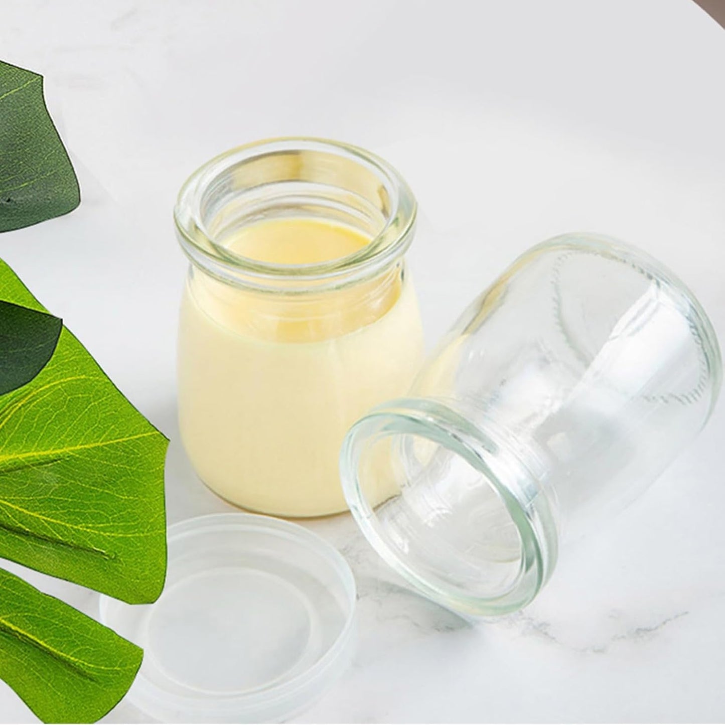 Mini Pudding Jars 60Pack, 3.4 oz Glass Favor Jar with Lids, Candle jars,Yogurt Containers with Lids, Mason Jar,Bath Salt Jars Wedding Favors Honey Pot-BrightBean Baby