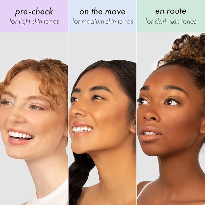 Subtl Beauty 3-in-1 travel makeup kit by subtl staks | powder blush, bronzer, and highlighter | includes mirror lid and mini brush | for medium-tan skin tones-BrightBean Baby