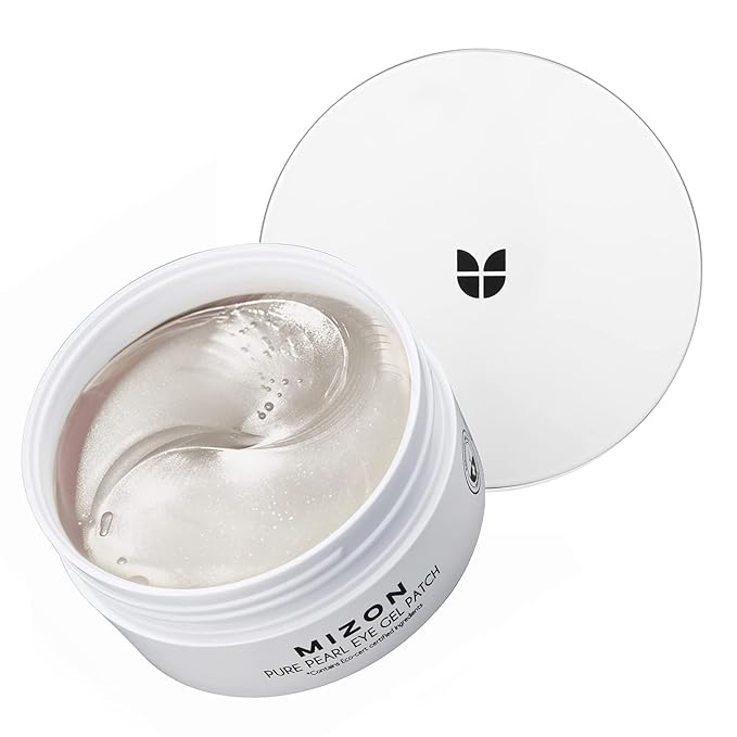 MIZON Pure Pearl Eye Gel Patch with Pearl, Diamond Powder, and Niacinamide for Radiance, Firming, and Nourishment – 60pcs – Improves Dark Circles and Luminosity-BrightBean Baby