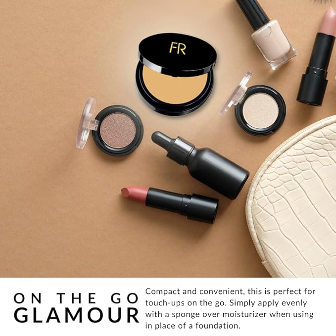 Luxury Oil Blotting Pressed Powder by Flori Roberts, Long Lasting Oil and Shine Control, Flawless Complexion for Women of Color or Deeper Skin Tones-BrightBean Baby
