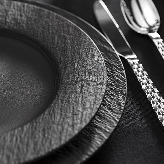 Villeroy & Boch Manufacture Rock Dinner Plate Set of 4 27x27x2cm