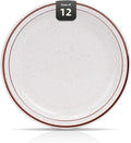 Stoneware Narrow Rim Brown Speckle, Plate 10.5", Case of 12