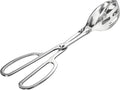 Kitchen Tongs for Cooking for Buffet Party Catering - Stainless Steel Salad Tongs for Food Bread Cake Bake Dessert, 10-Inch Serving Tongs for Grill, Steak, Barbecue, Scissor Design (1 Pack)