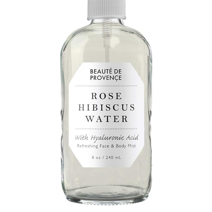 Rose Water Spray for Face & Body Refreshment with Moisturizing Hyaluronic Acid and Hibiscus water | Instant Hydration, Cooling, Calming & Conditioning (8 FL OZ)-BrightBean Baby