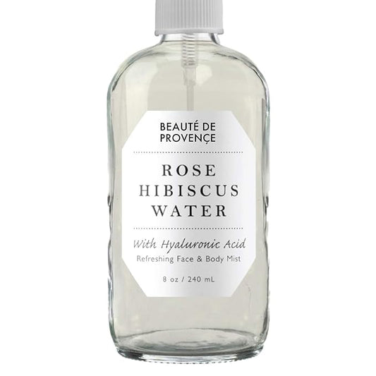 Rose Water Spray for Face & Body Refreshment with Moisturizing Hyaluronic Acid and Hibiscus water | Instant Hydration, Cooling, Calming & Conditioning (8 FL OZ)-BrightBean Baby