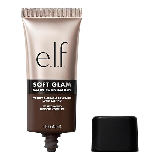 e.l.f. Soft Glam Foundation, Medium Coverage, Long-Lasting & Buildable Foundation For A Smooth, Satin Finish, Vegan & Cruelty-Free, 64 Rich Neutral-BrightBean Baby