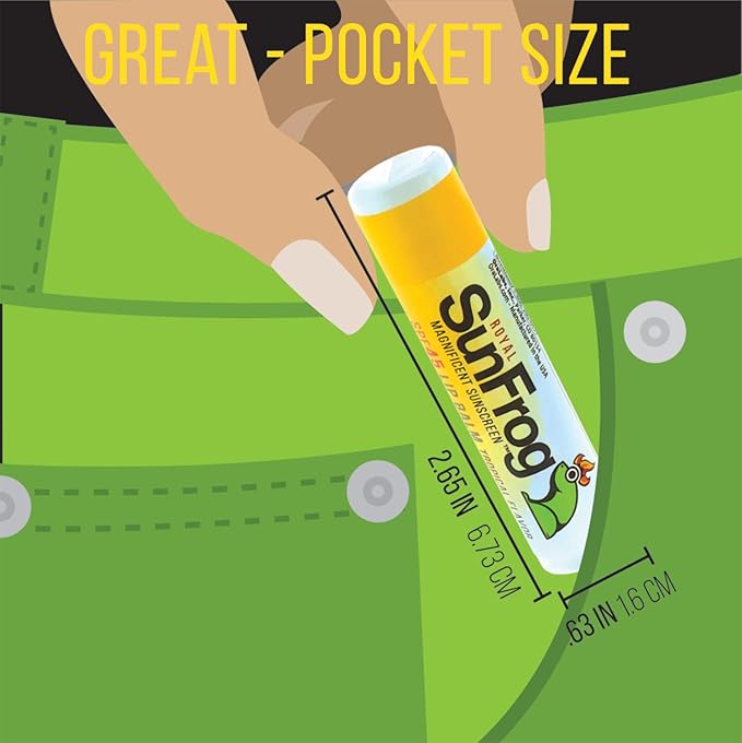 Royal SunFrog | 2-Pack Tropical Lip Balm with SPF 45 Sun Protection | Protects, Soothes, and Moisturizes with Vitamin E and Sunscreen (0.15oz/4.25g Per Stick)-BrightBean Baby