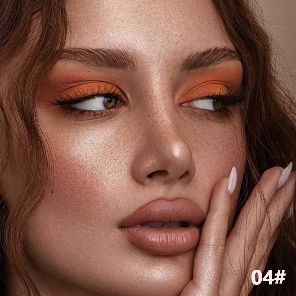 Nude Brown Maroon Bronze Eyeshadow Palette,Natural Neutral Soft Small Cream Eyeshadow Palette,Eye Shadow Palette Long Lasting Naturing-Looking Make Up Pallets for Women,Vegan-BrightBean Baby