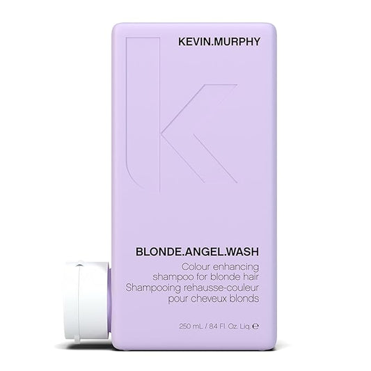 KEVIN.MURPHY BLONDE.ANGEL.WASH - Blonde Shampoo - Purple Shampoo for Blonde & Grey Hair - Colour Enhancement Hair Care - Colour Safe - Paraben & Sulphate Free - 250 mL /8.4 fl oz-BrightBean Baby