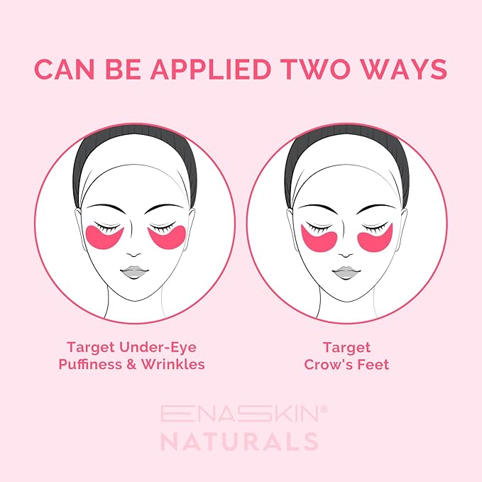 Under Eye Patches for Dark Circles: Caffeine Gel Masks for Puffiness Undereye Bags Wrinkles - Instant Brightening Moisturizing Skin Treatment Pads - Gift for Mom Traveler Night Worker, 30 Pairs (Pink)-BrightBean Baby