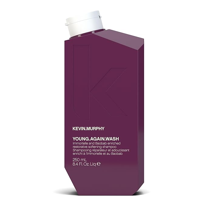 KEVIN.MURPHY YOUNG.AGAIN.WASH - Moisturising Anti-Ageing Shampoo - For Ageing, Damaged & Brittle Hair - Hair Repair - Amino Acids & Lotus Flower Extract - Sulphate & Paraben Free - 250 mL / 8.4 fl oz-BrightBean Baby