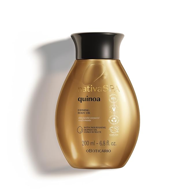 Nativa SPA by O Boticario Quinoa Hydrating Body Oil, Soft and Healthy Skin, 6.8 oz. (200 ml)-BrightBean Baby