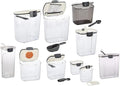 Progressive ProKeeper Baker's Airtight Kitchen Storage Canister Container Set for Flour, Sugar & More, Keeps Ingredients Fresh, with Accessories (Multicolor, 10- Piece)