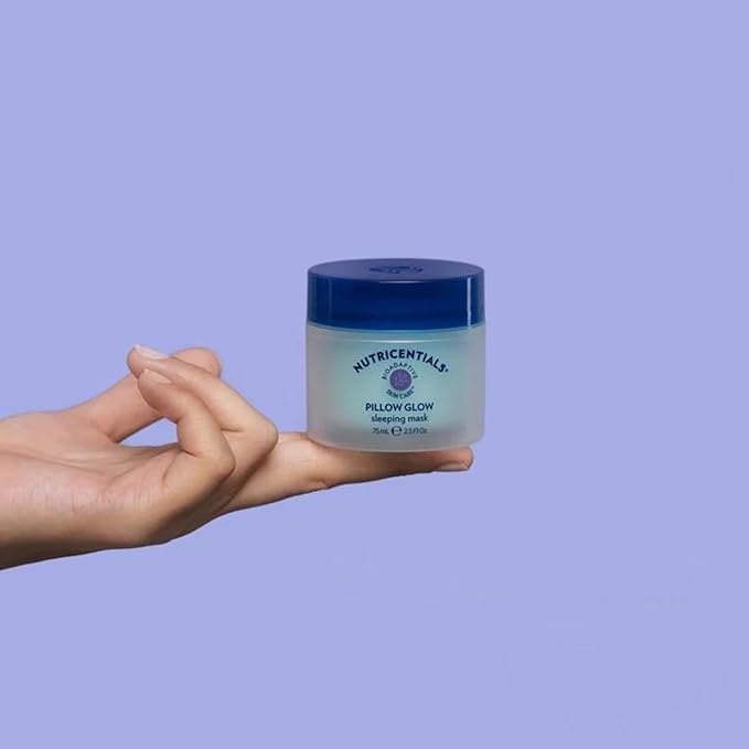 NuSkin NUTRICENTIALS Pillow Glow Sleeping Mask | Overnight Hydration | Bioadaptive Botanical Complex | Red Algae | Apple Extract | Deep Sea Water | Skin Glowing & Pore Minimizing | 2.5 Fl Oz | 2 Pack-BrightBean Baby