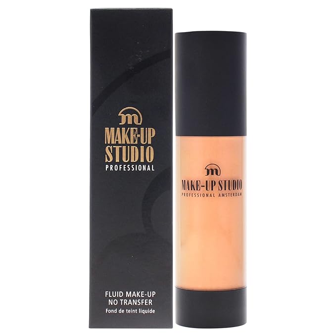 Professional Amsterdam Fluid Foundation No Transfer - Creates A Soft-Focus, Velvety Natural Finish - Delivers Long-Wearing Light To Medium Coverage - Wa4 Light Olive Beige - 1.18 Oz-BrightBean Baby