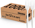 1000PCS Disposable Plastic Forks Silverware Set Bulk Fork White Reusable Heavy Duty Disposable Cutlery Plastic Utensils Flatware for Home Restaurant Party Picnic Camping Travel (Forks-1000pcs)