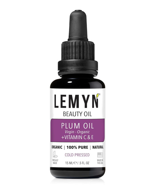 Plum Kernel Face Oil |Supercharged with Vitamin C & E | Freshly Made | Luxurious Hydration & Glow | Organic & Natural | Handcrafted Freshness from Santa Barbara, CA-BrightBean Baby